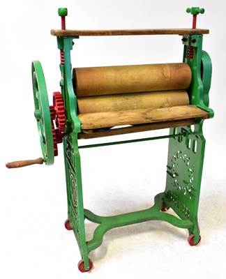 Lot 242 - A vintage mangle stamped the 'Swan Machine',...