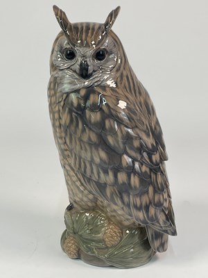 Lot 168 - ROYAL COPENHAGEN; a model of an eagle owl,...