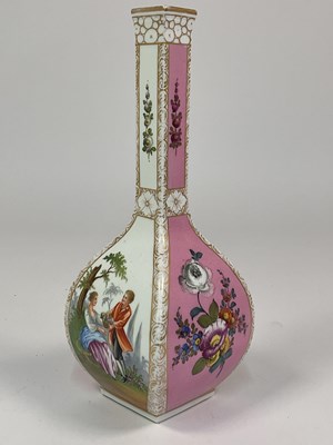Lot 173 - AUGUSTUS REX (DRESDEN); a porcelain bottle...