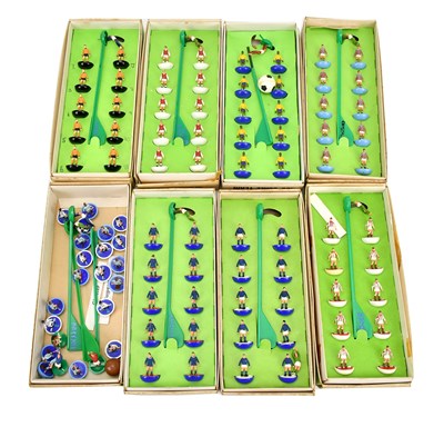 Lot 1803 - SUBBUTEO; seven complete Subbuteo table...