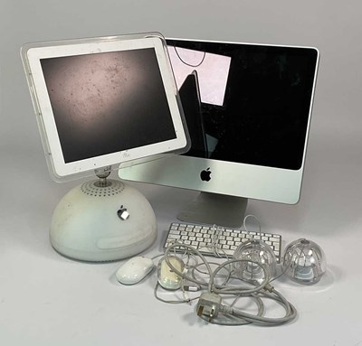 Lot 22 - APPLE; an iMAC 20 inch model A1224, together...