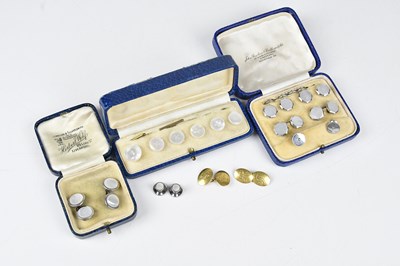 Lot 150 - A pair of heavy gauge 18ct yellow gold...