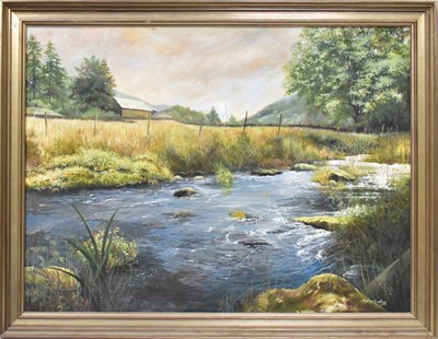 Lot 432 - MARION BRADLEY (British, 20th century); oil on...