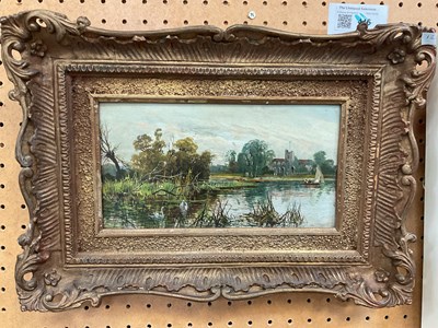 Lot 493 - JAMES P. ALLOM; oil on board,...