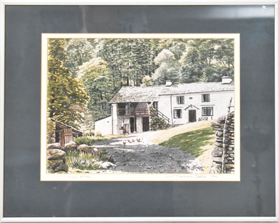 Lot 460 - T. LESLIE HAWKES; watercolour, 'Winter Sunset...