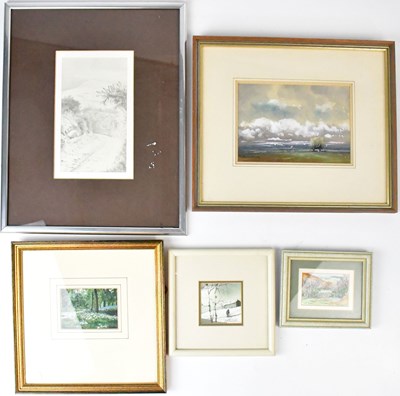 Lot 465 - Five pictures comprising a Brian Irving...