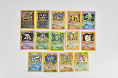 Lot 2079 - POKEMON; a collection of holo cards including...