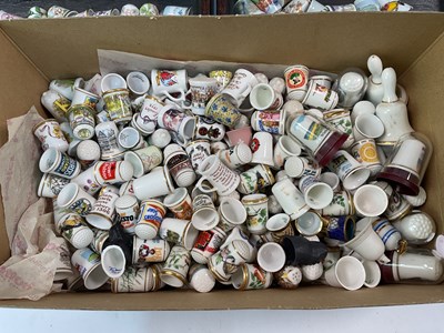 Lot 23 - A large quantity of decorative thimbles,...