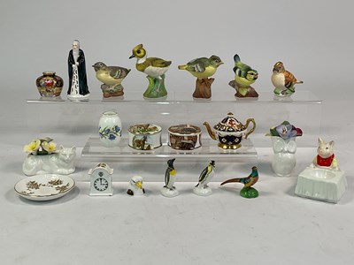 Lot 273 - CROWN STAFFORDSHIRE; porcelain models...