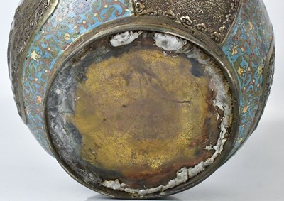 Lot 231 - A Japanese Meiji period brass jardinière, with...
