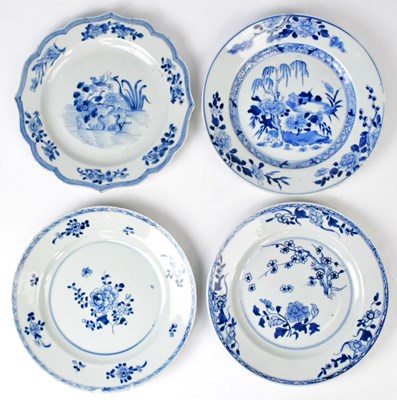 Lot 244 - Four 18th century Chinese blue and white...