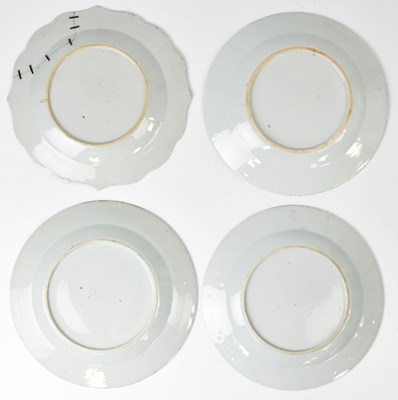 Lot 244 - Four 18th century Chinese blue and white...