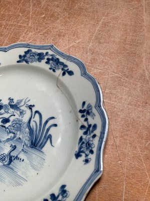 Lot 244 - Four 18th century Chinese blue and white...