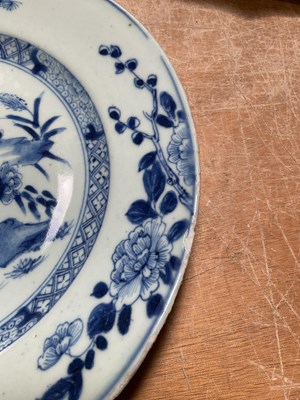 Lot 244 - Four 18th century Chinese blue and white...