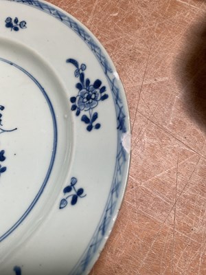 Lot 244 - Four 18th century Chinese blue and white...
