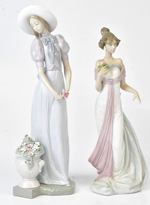 Lot 160 - LLADRÓ; two figures comprising 'Blossom of the...
