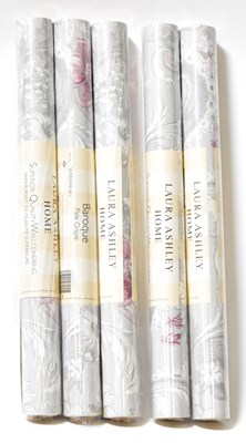 Lot 375 - Sixteen Laura Ashley Home rolls of superior...