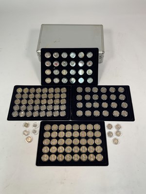 Lot 398 - A collection of coins comprising sixty-eight...