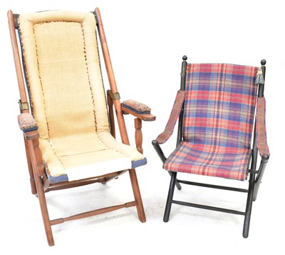 Lot 34 - A late 19th/early 20th century steamer folding...