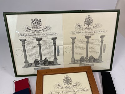 Lot 52 - MASONIC INTEREST; a collection of Masonic...