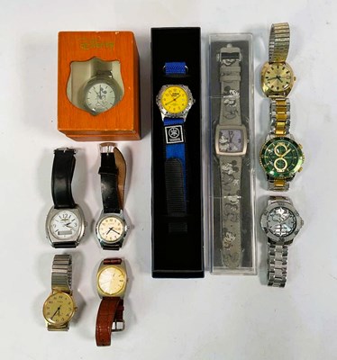 Lot 521 - A collection of ten wristwatches, to include a...