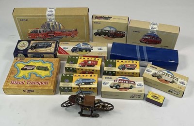 Lot 59 - CORGI; a collection of eight boxed items to...