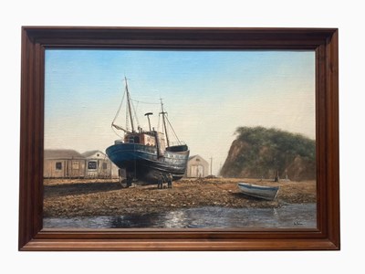 Lot 376 - IAN NATHAN (born 1954); oil on canvas,...