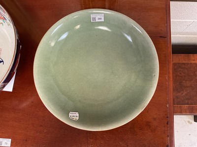 Lot 260 - A Chinese crackle glaze celadon bowl, diameter...
