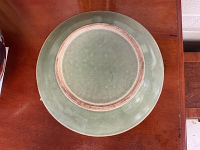 Lot 260 - A Chinese crackle glaze celadon bowl, diameter...