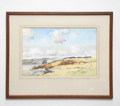 Lot 1680 - ALBERT CHARLES DODDS; watercolour, lake scenes,...