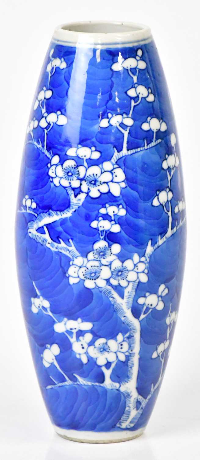 Lot 247 - A 19th century Chinese blue and white vase of...