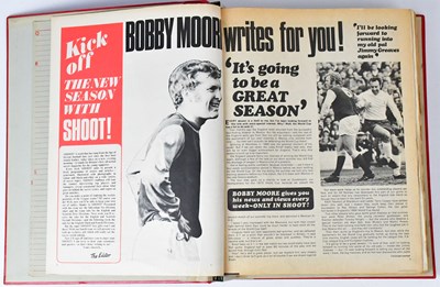 Lot 519 - Five binders of 'Shoot! The Terrific Football...