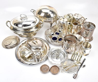 Lot 20 - A good collection of assorted silver plate...