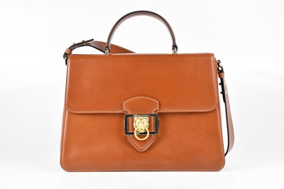 Lot 1342 - ASPINAL; a large tan calfskin leather...