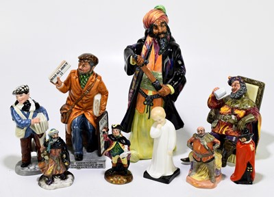 Lot 745 - ROYAL DOULTON; nine Royal Doulton figures...