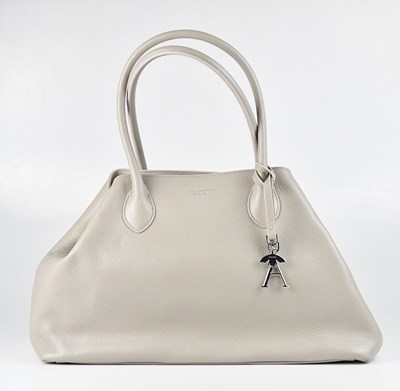 Lot 1360 - ASPINAL; a cream pebbled leather London Paris...