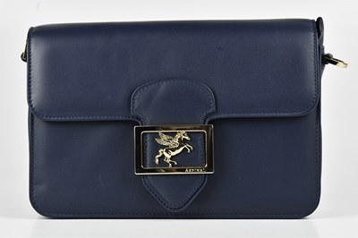 Lot 1403 - ASPINAL; a navy blue calfskin leather Pegasus...