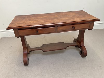 Lot 1226 - A Victorian mahogany hall table of rectangular...