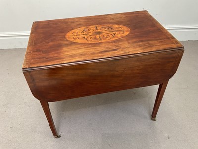 Lot 1251 - A late Victorian marquetry inlaid mahogany...