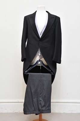 Lot 1321 - MAJORS; a dark grey 100% wool gentleman's tail...