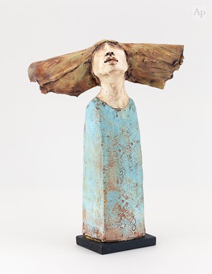 Lot 106 - CHRISTY KEENEY (born 1958); 'Windy Day Girl',...