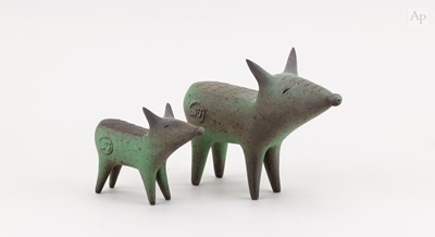 Lot 74 - CHIU-I WU (born 1968); a small stoneware...