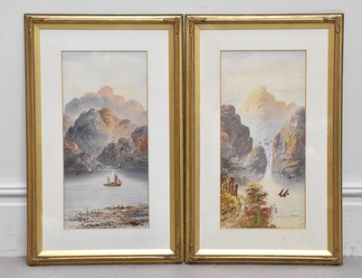Lot 1695 - EDWIN EARP (1851-1945); pair of watercolours,...