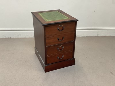 Lot 1128 - A reproduction filing cabinet, height 75cm,...