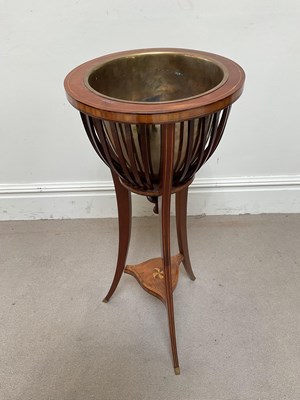 Lot 1331 - An Edwardian mahogany and inlaid circular...