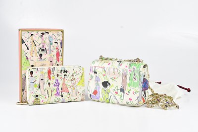 Lot 1370 - ASPINAL; a multicoloured Saffiano leather...