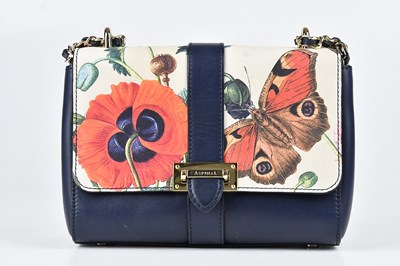 Lot 1415 - ASPINAL; a navy blue calfskin leather limited...