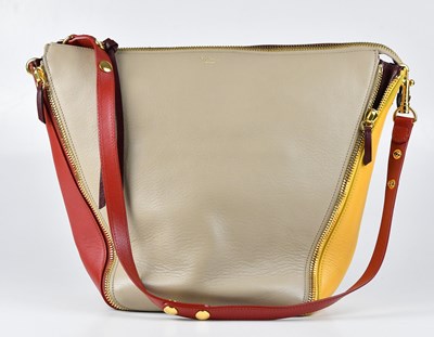 Lot 1367 - MULBERRY; a tan and burgundy calfskin grained...