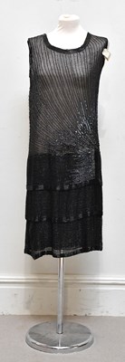 Lot 1305 - An original 1920s Art Deco black flapper style...