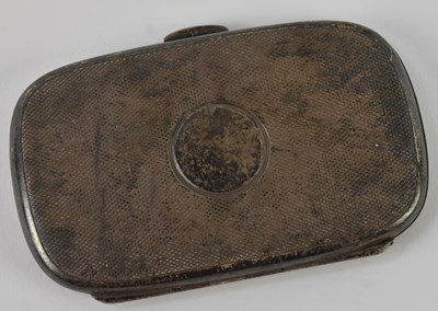 Lot 1255 - A small Edward VII hallmarked silver cigarette...